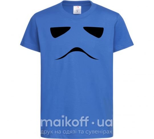 Детская футболка Штурмовик минимализм Ярко-синий фото