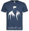 Чоловіча футболка Бэтмен силуэт Темно-синій фото