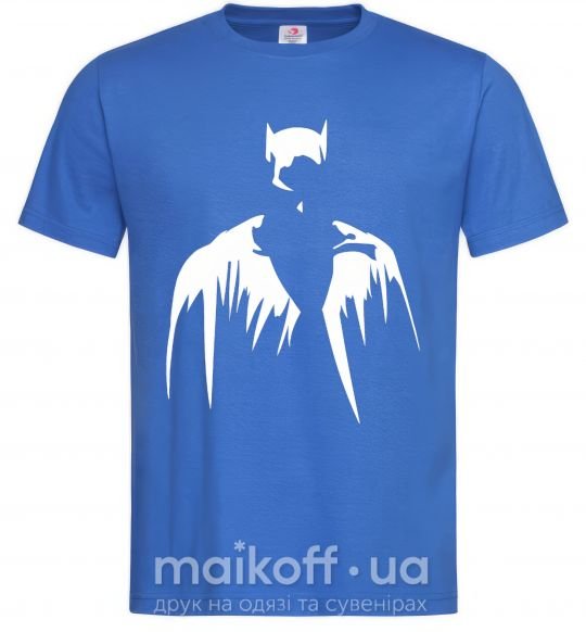 Чоловіча футболка Бэтмен силуэт Яскраво-синій фото