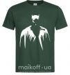 Чоловіча футболка Бэтмен силуэт Темно-зелений фото