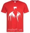 Мужская футболка Бэтмен силуэт Красный фото