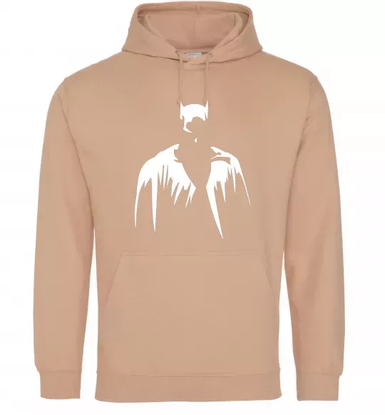 Жіноча толстовка (худі) Бетмен силует Пісочний фото