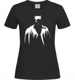 Женская футболка Бетмен силует Черный фото