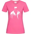 Женская футболка Бетмен силует Ярко-розовый фото