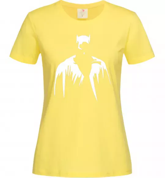 Женская футболка Бетмен силует Лимонный фото