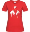 Женская футболка Бетмен силует Красный фото