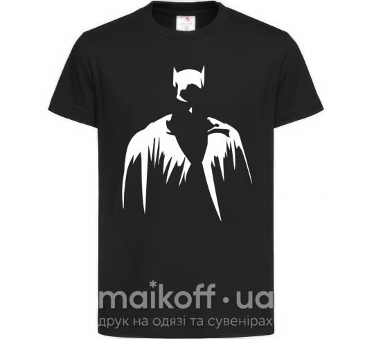 Дитяча футболка Бэтмен силуэт Чорний фото