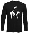 Лонгслів Бетмен силует Чорний фото