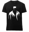 Мужская премиум футболка Бетмен силует Черный фото