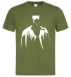 Мужская футболка Бетмен силует Оливковый фото