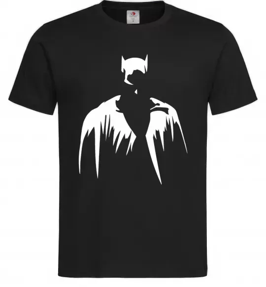Мужская футболка Бетмен силует Черный фото