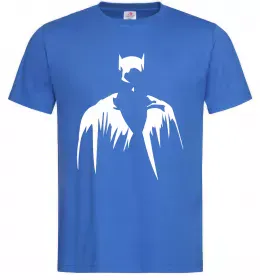 Мужская футболка Бетмен силует Ярко-синий фото