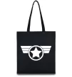 Эко-сумка Капітан Америка лого Черный Эко-сумка Капітан Америка лого Черный фото