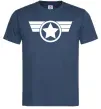 Чоловіча футболка Капітан Америка лого Темно-синій фото
