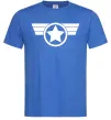 Чоловіча футболка Капітан Америка лого Яскраво-синій фото