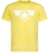 Чоловіча футболка Капитан Америка лого Лимонний фото