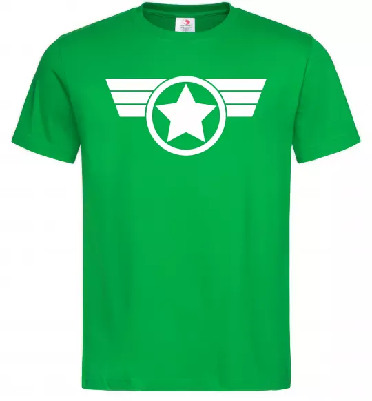 Чоловіча футболка Капітан Америка лого Зелений фото