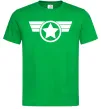 Чоловіча футболка Капітан Америка лого Зелений фото