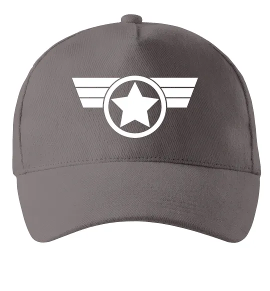 Кепка Капітан Америка лого Серый фото