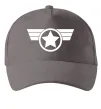 Кепка Капітан Америка лого Серый фото
