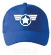 Кепка Капитан Америка лого Ярко-синий фото