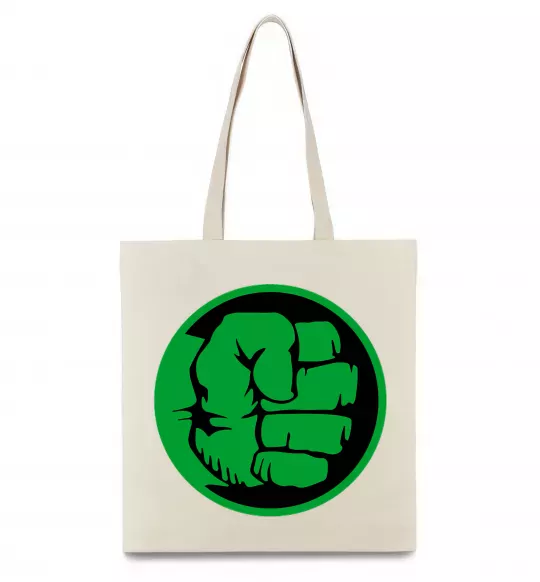 Еко-сумка Лoго Халк Бежевий фото