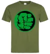 Мужская футболка Лoго Халк Оливковый фото