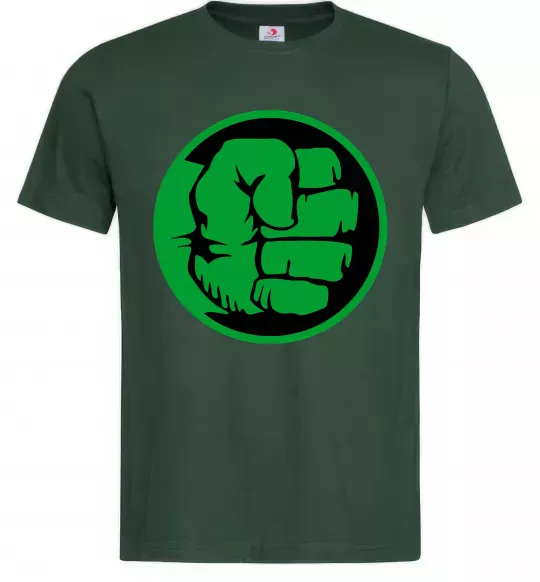 Мужская футболка Лoго Халк Темно-зеленый фото