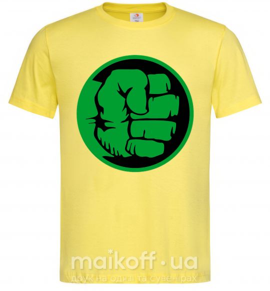 Мужская футболка Лoго Халк Лимонный фото