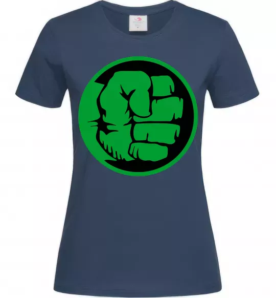 Жіноча футболка Лoго Халк Темно-синій фото
