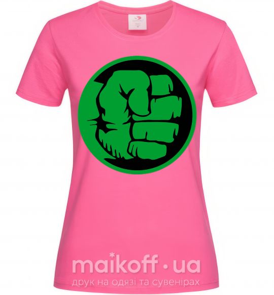 Женская футболка Лoго Халк Ярко-розовый фото