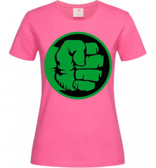 Жіноча футболка Лoго Халк Яскраво-рожевий фото