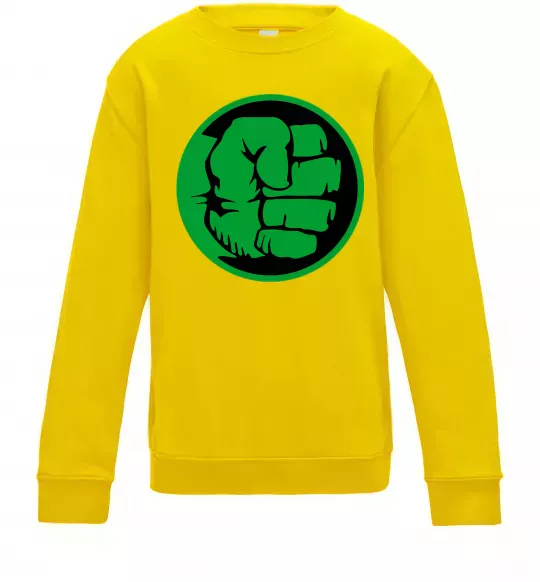 Детский Свитшот Лoго Халк Солнечно желтый фото