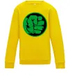 Детский Свитшот Лoго Халк Солнечно желтый фото