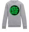 Детский Свитшот Лoго Халк Серый меланж фото