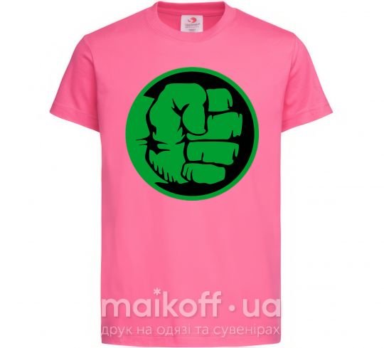 Дитяча футболка Лoго Халк Яскраво-рожевий фото