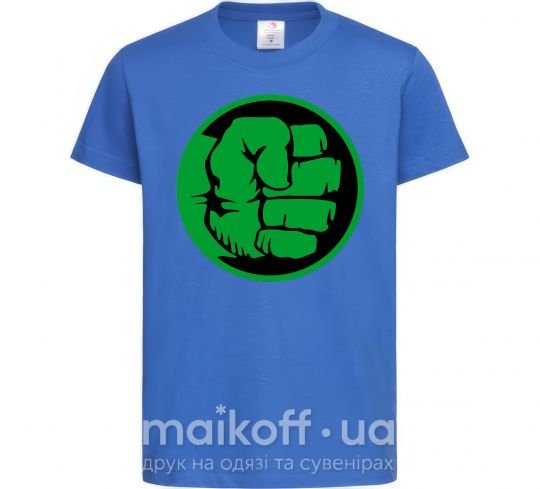 Дитяча футболка Лoго Халк Яскраво-синій фото