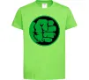 Дитяча футболка Лoго Халк Лаймовий Дитяча футболка Лoго Халк Лаймовий фото