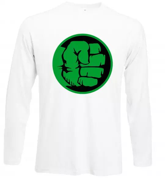Лонгслив Лoго Халк Белый фото