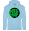 Чоловіча толстовка (худі) Лoго Халк Блакитний фото