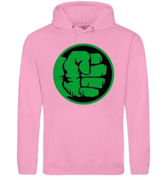 Жіноча толстовка (худі) Лoго Халк Рожевий фото