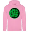 Жіноча толстовка (худі) Лoго Халк Рожевий фото