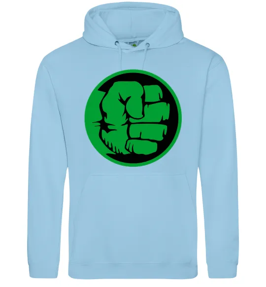 Жіноча толстовка (худі) Лoго Халк Блакитний фото