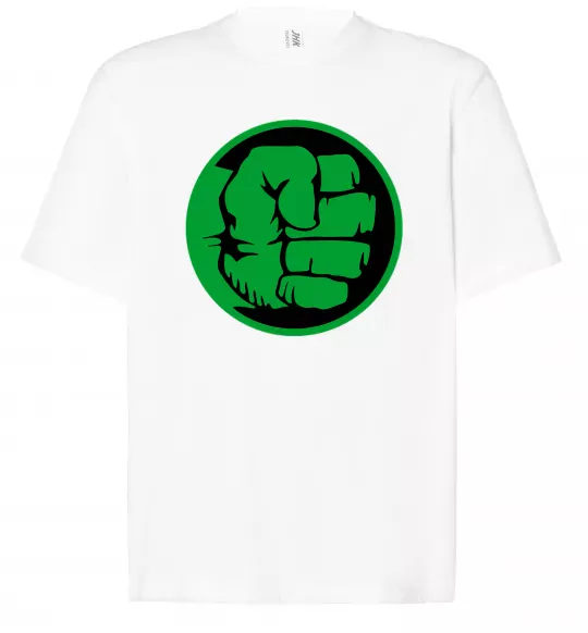 Футболка Оверсайз Лoго Халк Білий фото