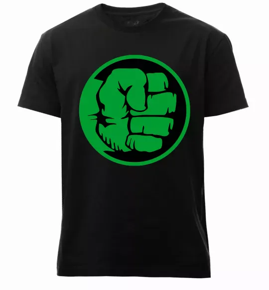 Мужская премиум футболка Лoго Халк Черный фото