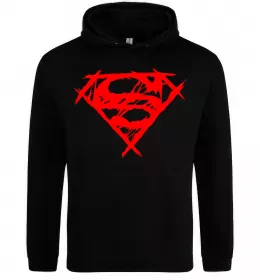 Мужская толстовка (худи) Supermen comic Серый меланж фото