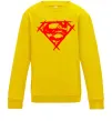Дитячий світшот Штрихований логотип супермена Сонячно жовтий фото