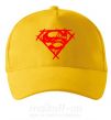 Кепка Штрихованный логотип супермена Сонячно жовтий фото
