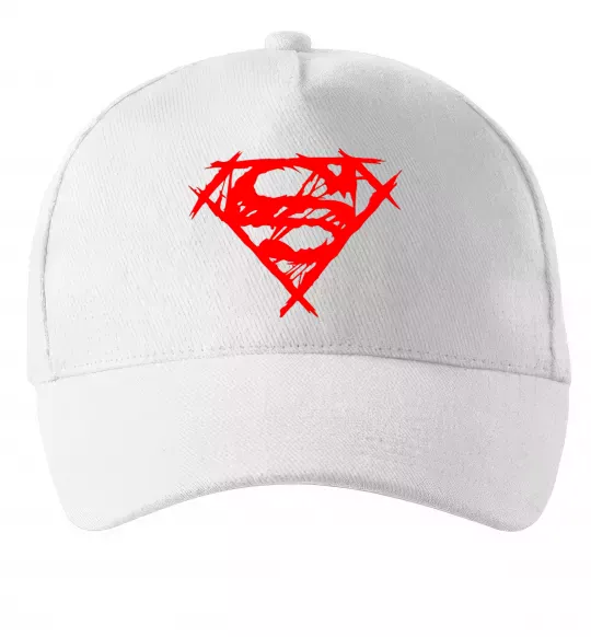Кепка Штрихований логотип супермена Белый фото