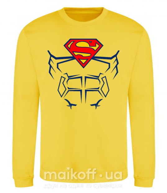 Світшот Пресс супермена Сонячно жовтий фото
